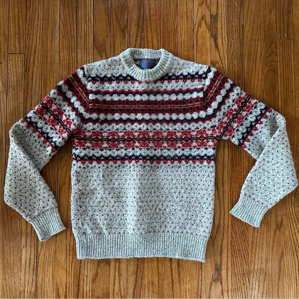 Vintage Pendleton Fair Isle Wool Sweater
